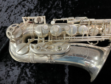 Photo Pristine Vintage Selmer Paris SBA Alto Sax – 99% Original Silver - # 36049